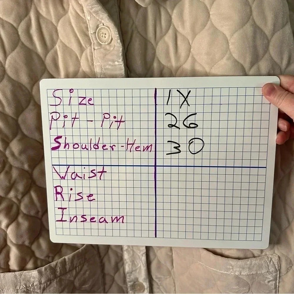 Knox Rose Jacket Women Cream Velour Quilted Chore Coat Plus Size Button Down - Picture 7 of 7